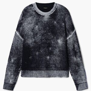 Desigual “Maryland” Distressed Ribbed Knit Sweater (Unisex) | Medium